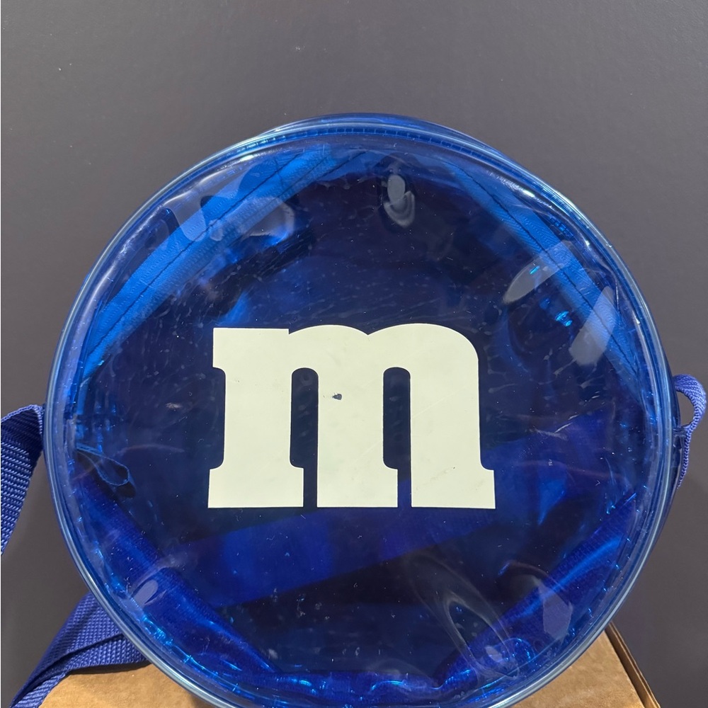 M&M'S Blue transparent Circular Bag